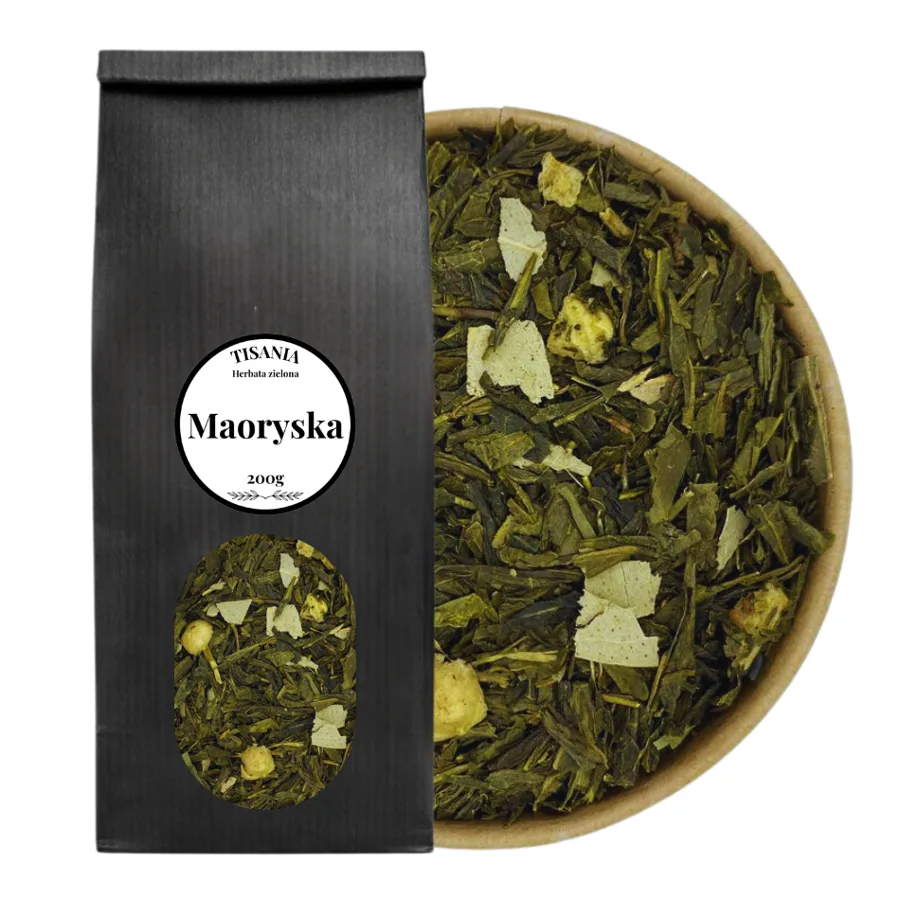 Herbata zielona MAORYSKA Sencha kiwi agrest 200g