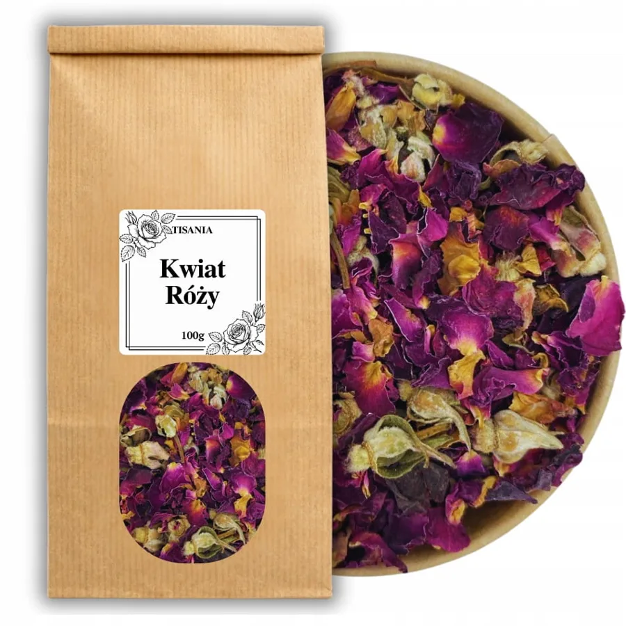 Róża kwiat suszony herbata kwiatowa aromatyczna