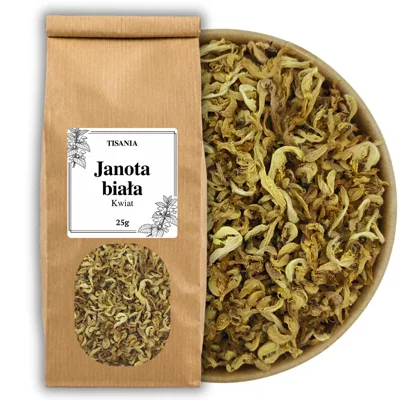 Jasnota biała kwiat naturalna herbata ziołowa