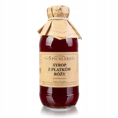 Syrop z płatków róży sok różany 330 ml Spichlerz