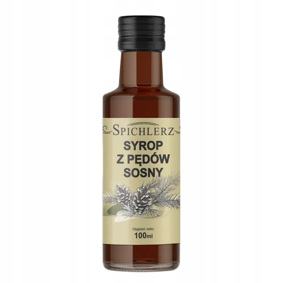 Syrop z pędów sosny 100 ml do herbaty i napojów Spichlerz